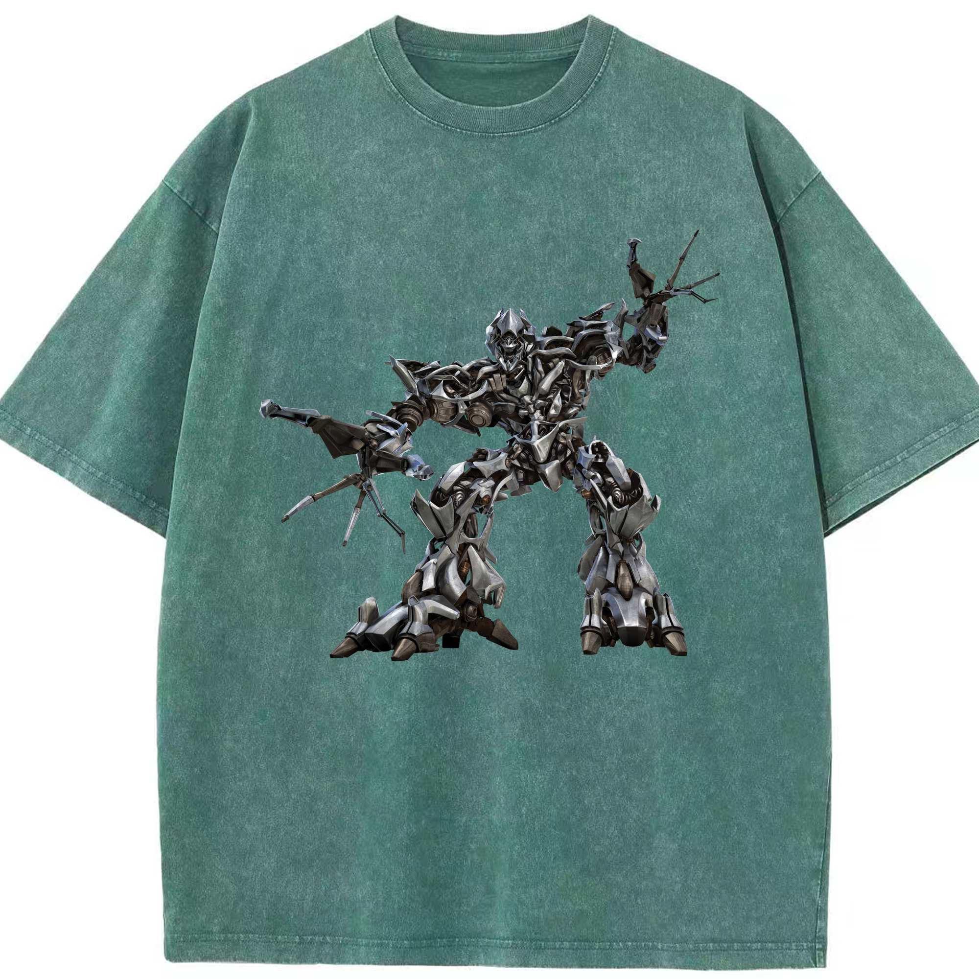 （画像用）  綿100% ヴィンテージ風 半袖Tシャツ（フロントプリント）